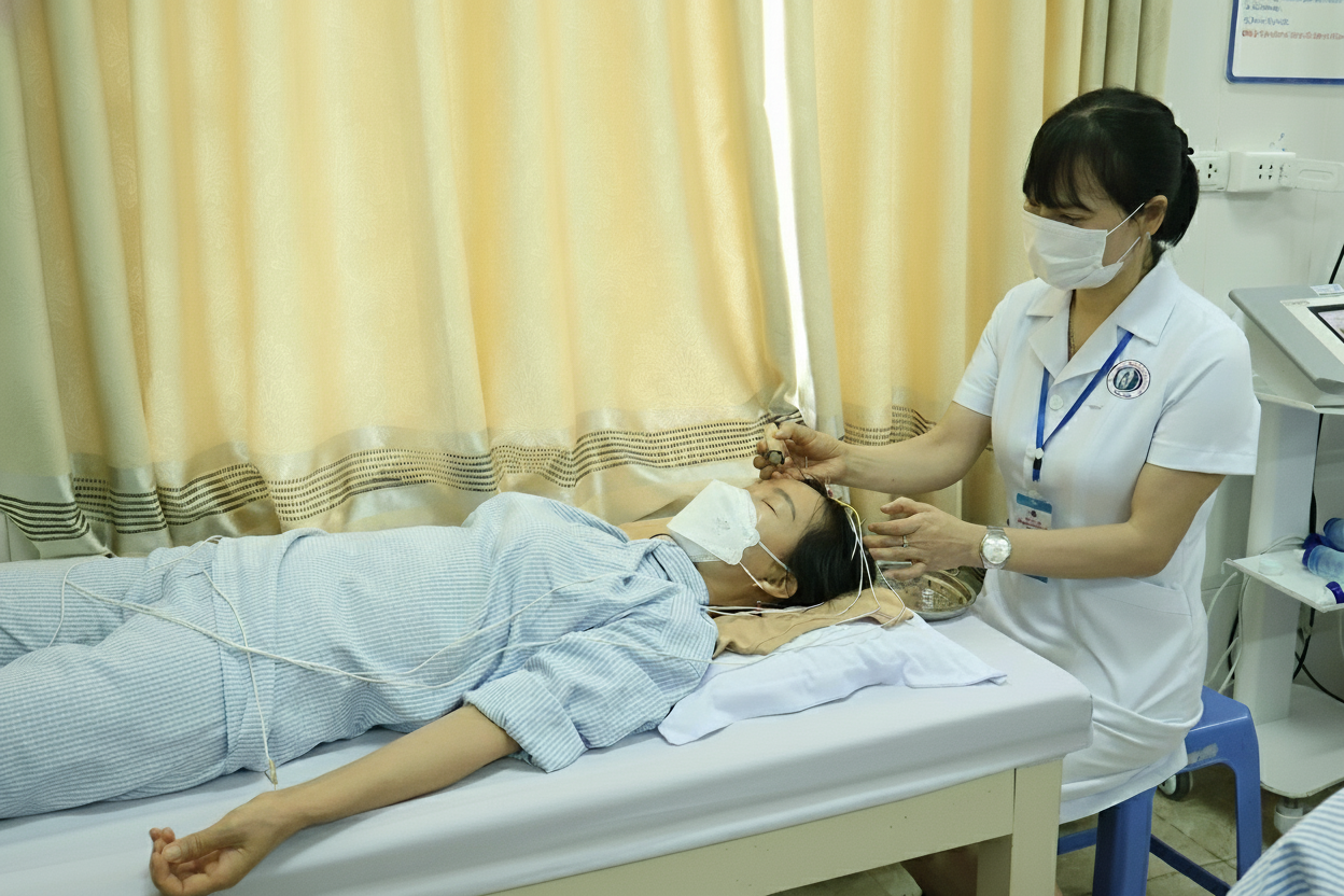 ĐIỀU TRỊ MẤT NGỦ AN TOÀN, HIỆU QUẢ BẰNG PHƯƠNG PHÁP  Y HỌC CỔ TRUYỀN KẾT HỢP VỚI PHỤC HỒI CHỨC NĂNG.